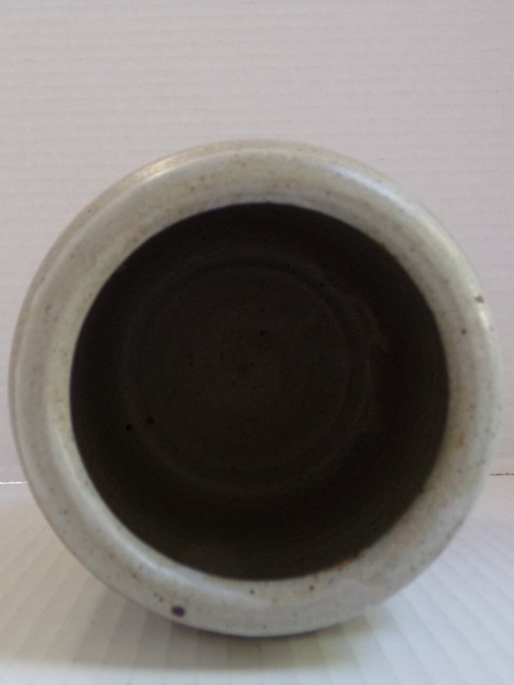 Crock Pig Stoneware Tan Blue Country Farmhouse Primitive Dunroven Potters - Picture 8 of 10